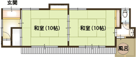 桜の間 間取り図